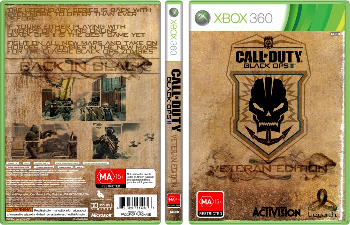 Call of Duty: Black Ops II Veteran Edition box art cover