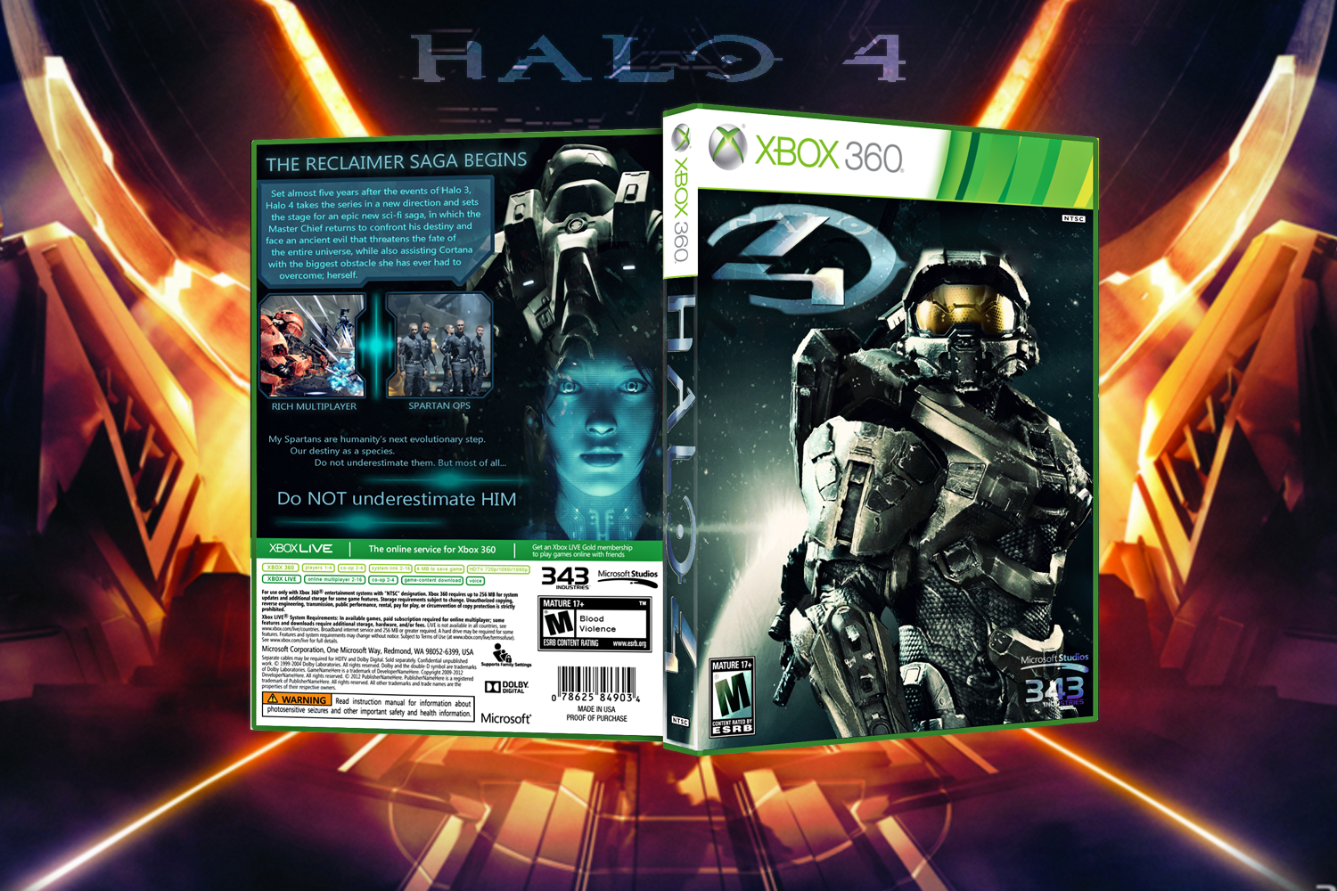 Viewing full size Halo 4 box cover