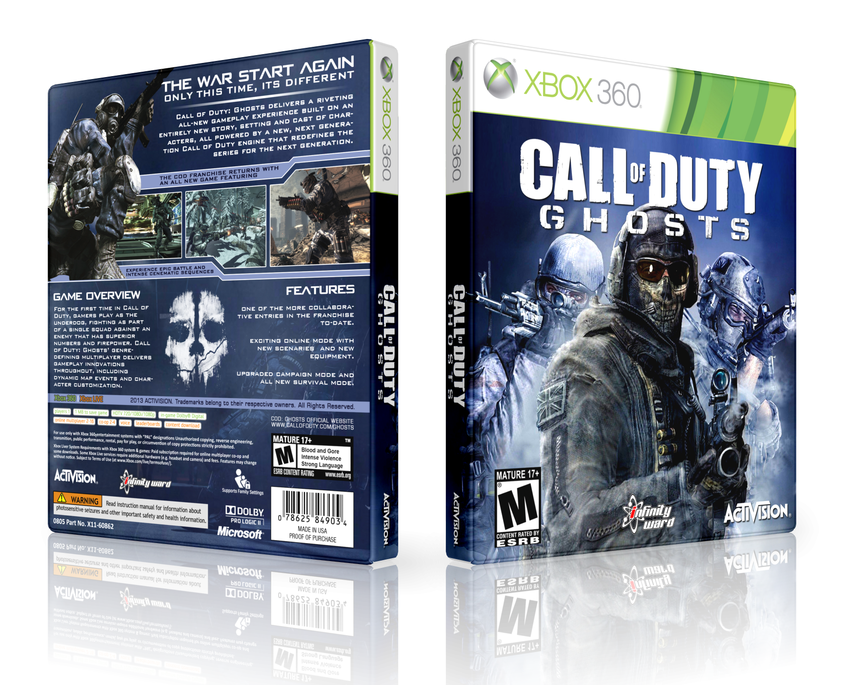 Call of Duty Ghosts Xbox 360 Original - AliExpress