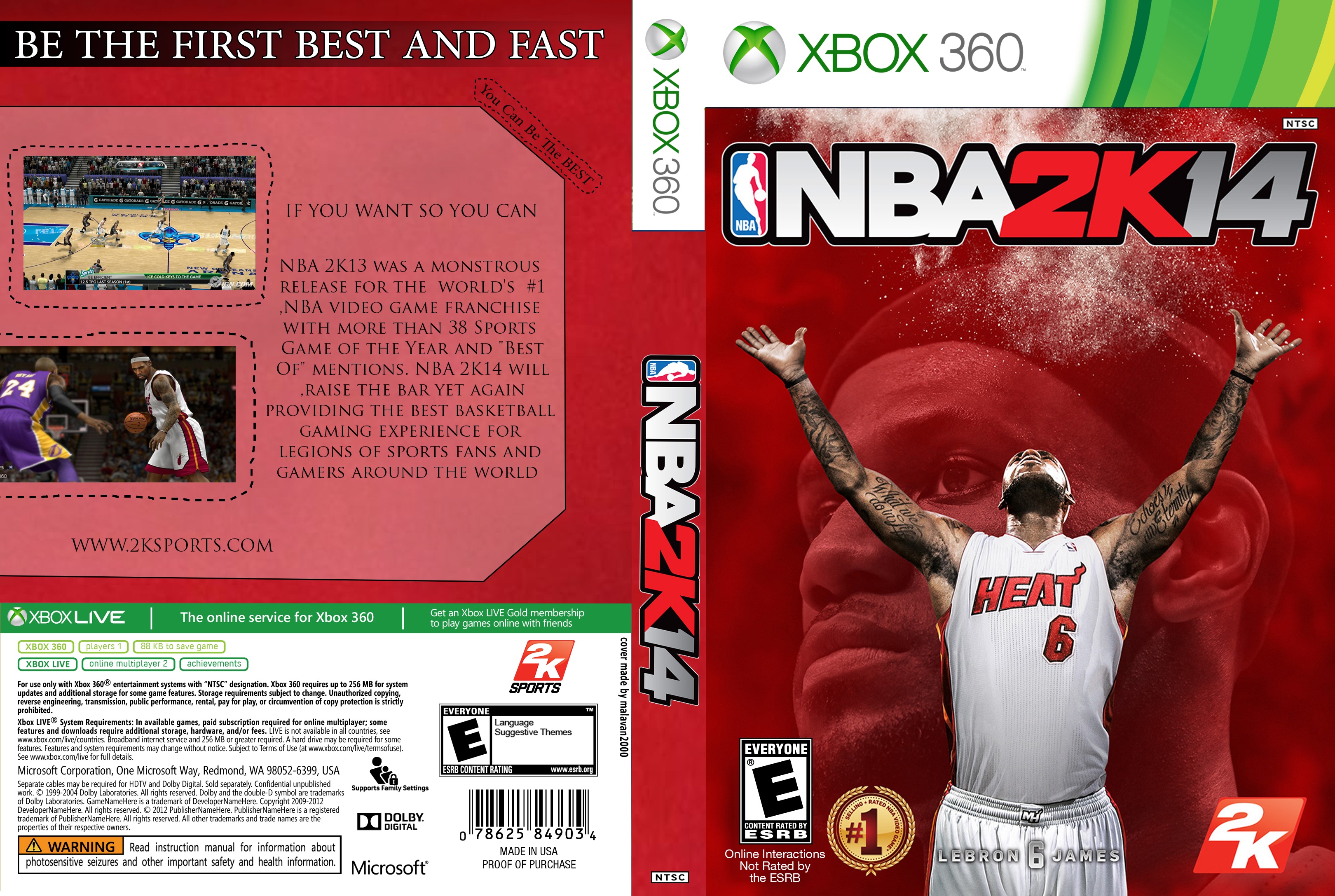 NBA 2K14 box cover
