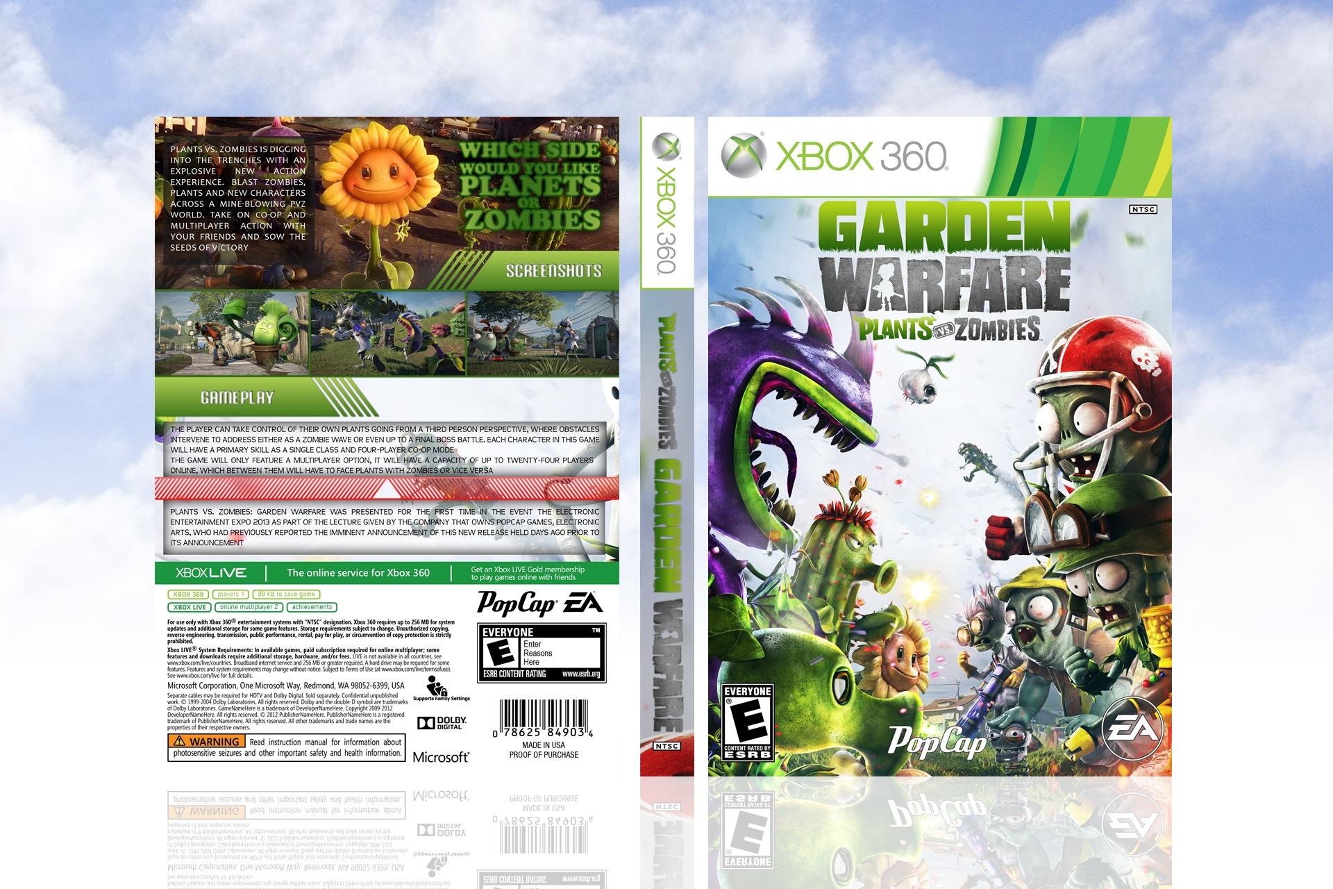 Plants VS. Zombies: Garden Warfare box cover
