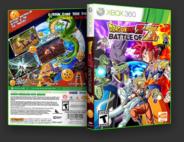 Condición madre egipcio Dragon Ball: Battle of Z Xbox 360 Box Art Cover by wellyson
