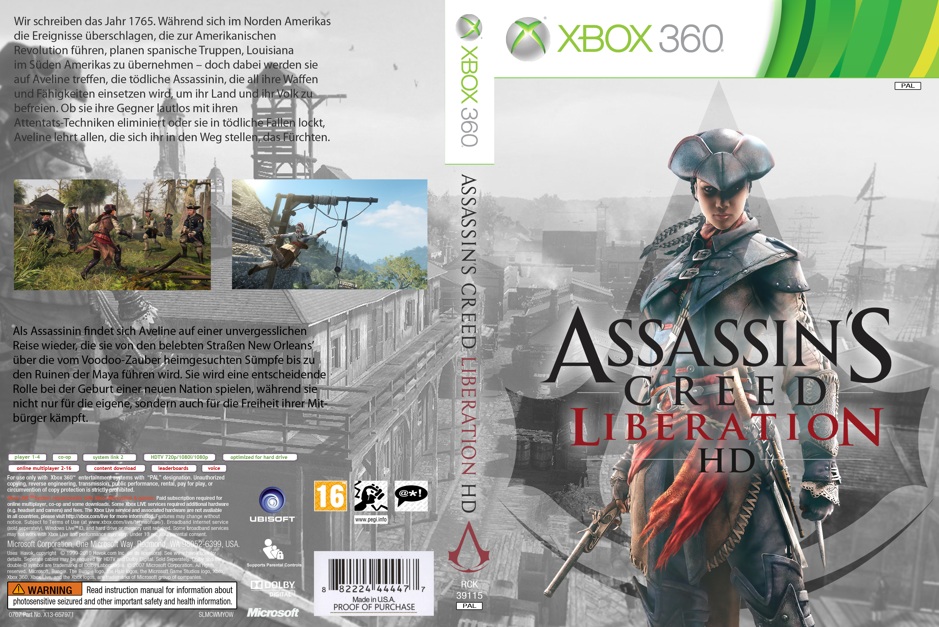Assassins Creed Liberation HD box cover