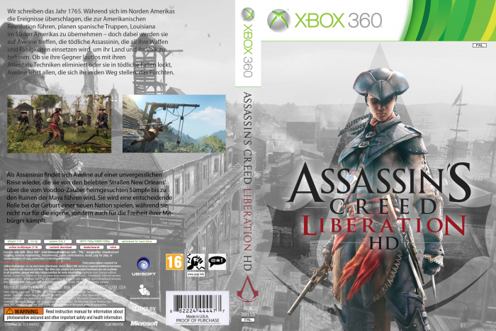 middelen Anekdote Verbinding Assassins Creed Liberation HD Xbox 360 Box Art Cover by Gorelach