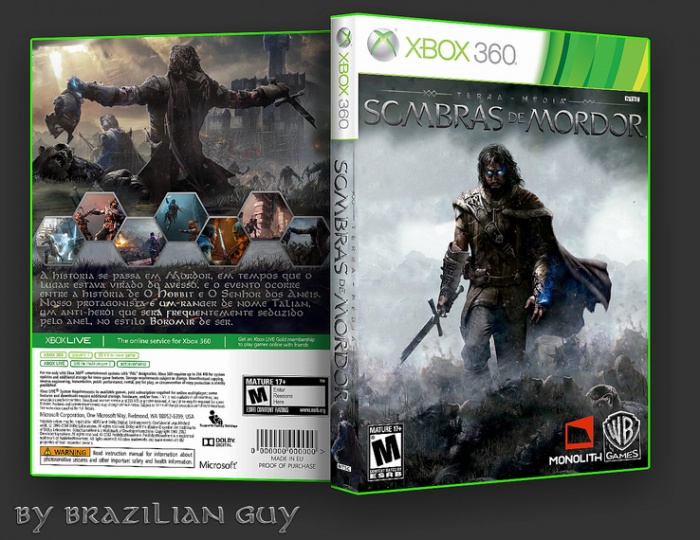 Terra Média Sombras De Mordor aka Middle-earth: Shadow of M box art cover