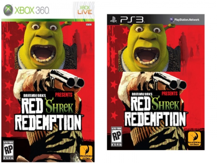 Red Shrek Redemption Xbox 360 Box Art Cover By Haibai57