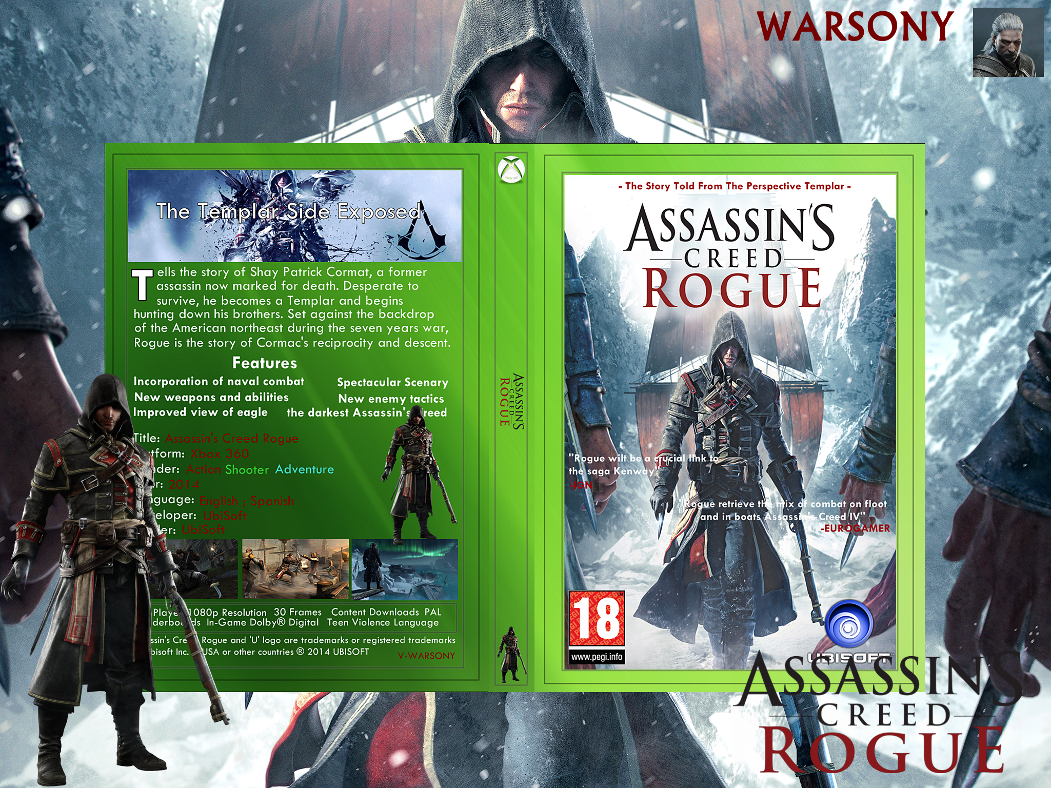 Assassin's Creed: Rogue box cover