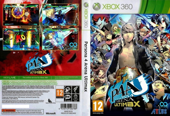 Persona 4 Arena: Ultimax box art cover