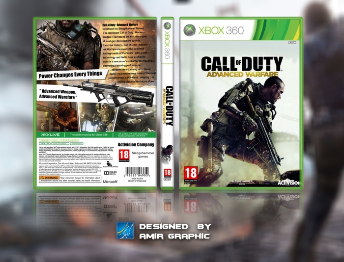 Call Of Duty Advanced Warfare Xbox360 Cover Xbox 360 Box Art Cover By Amir Graphic - call of duty advanced warfare xbox one cover roblox
