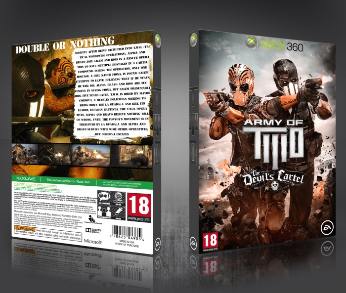 Army of Two: The Devil's Cartel Xbox 360 Box Art Cover by MMG