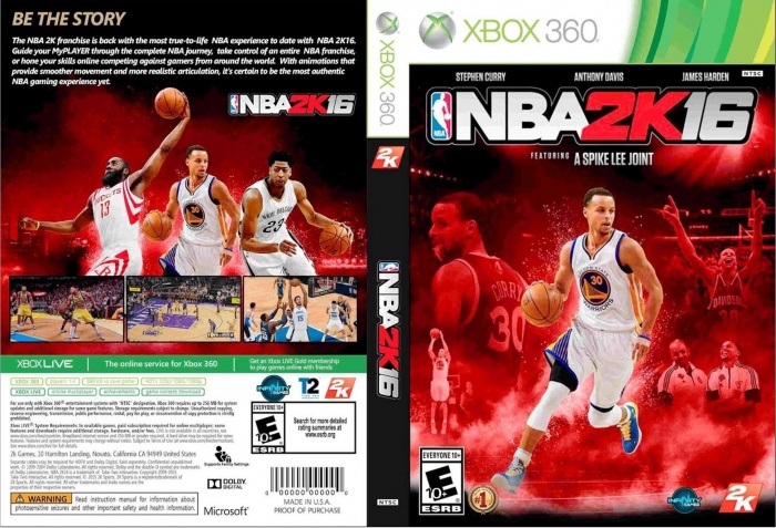 NBA 2K16 box art cover