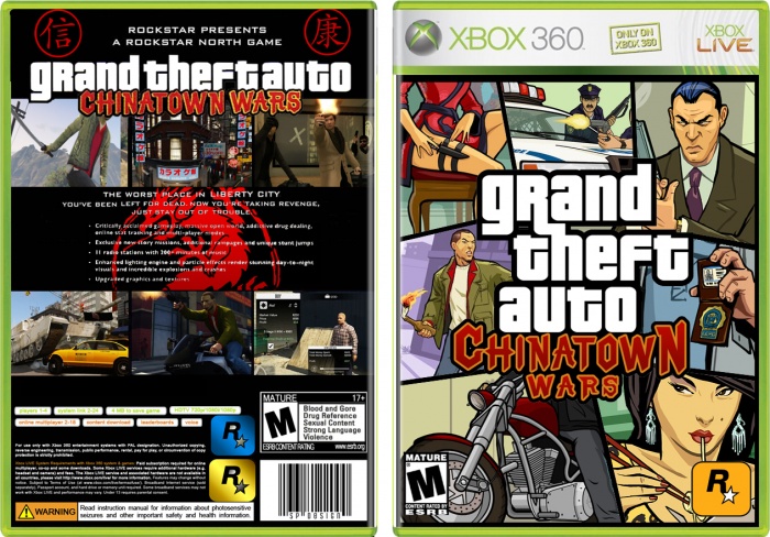 GTA: Chinatown Wars (HD Edition) box art cover