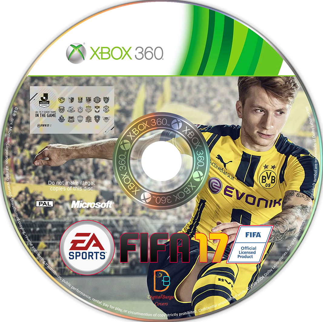 Fifa 17 XBOX DVD Cover box cover