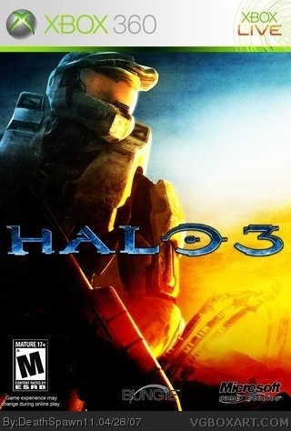 Halo 3 Xbox 360 Box Art Cover by DeathSpawn11