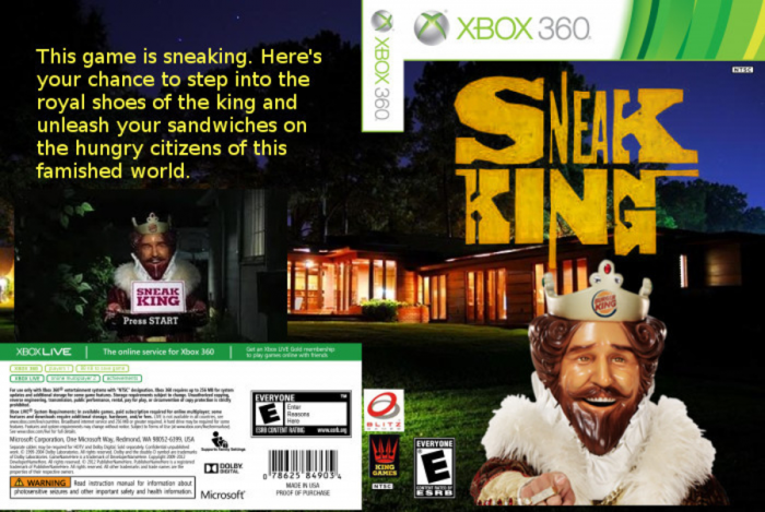 sneak king xbox 360
