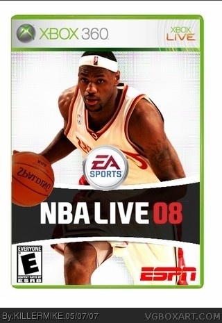 NBA Live 08 box cover
