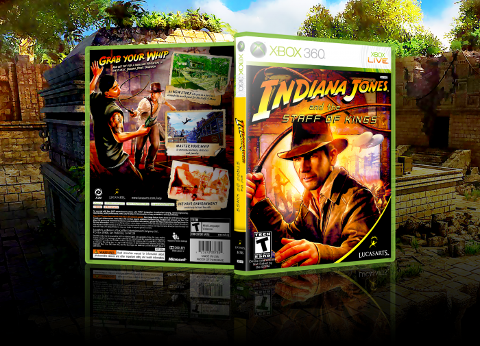 Indiana Jones and the Staff of Kings Xbox 360 Box Art Cover by 