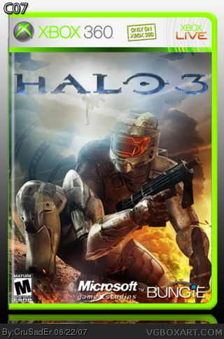 Halo 3 Xbox 360 Box Art Cover by CruSadEr