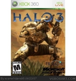 Halo 3 Xbox 360 Box Art Cover by xcamelriderx95