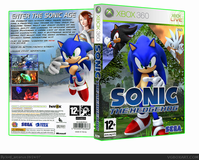 Игра соник купить. Sonic the Hedgehog 2006 диск Xbox 360. Sonic 2006 Xbox 360. Xbox 360 Соник 2006. Sonic 2006 Xbox 360 Aurora.