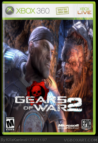 Gears of War 2 Xbox 360 Box Art Cover by KillaKaelex617