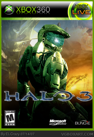 Halo 3 Xbox 360 Box Art Cover by ELCrazy