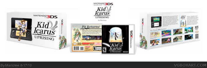 Kid Icarus Uprising Nintendo 3DS Bundle box art cover