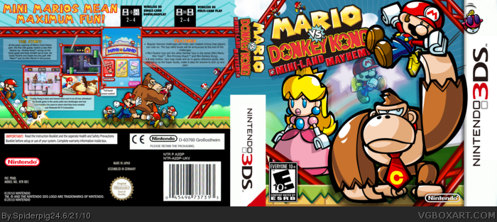 Manual Only) Mario vs. Donkey Kong Mini-Land Mayhem Nintendo DS Authentic