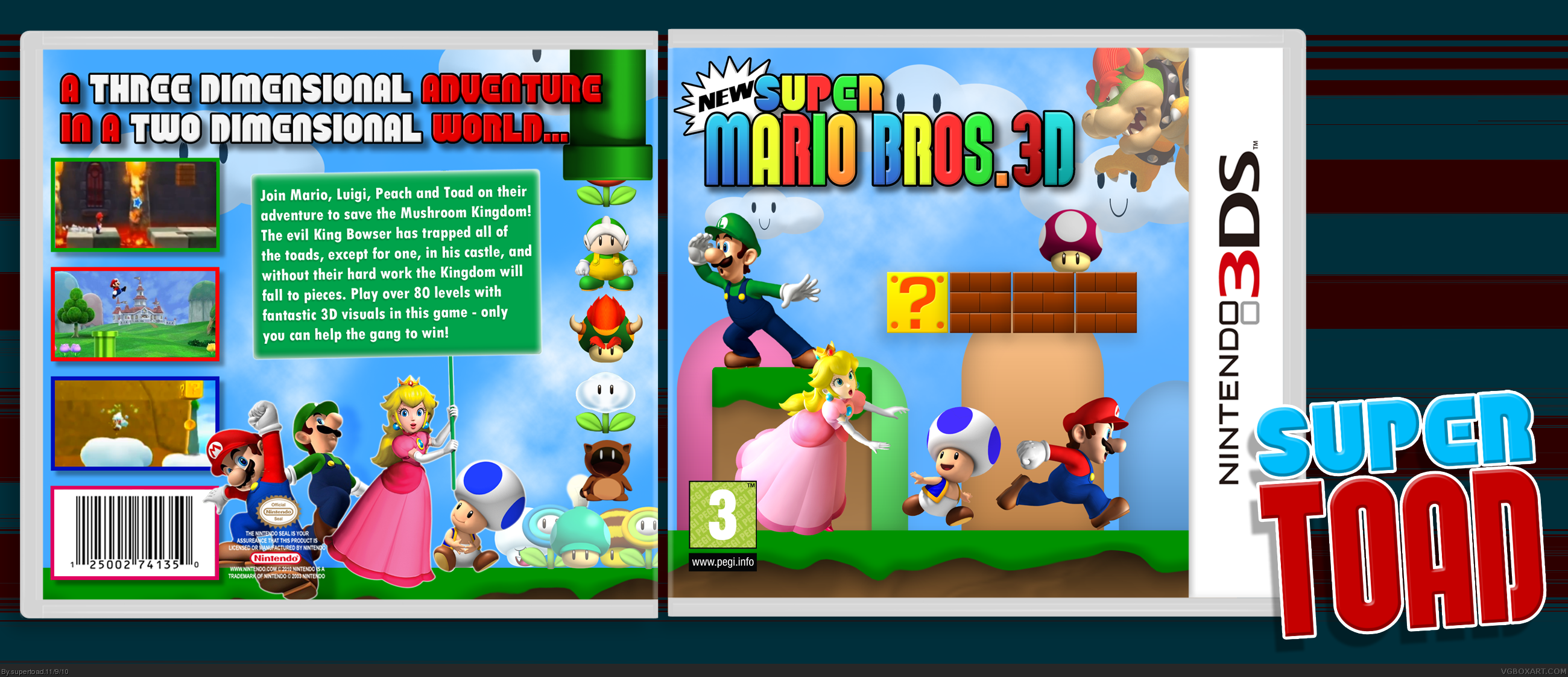 New Super Mario Bros. 3D box cover