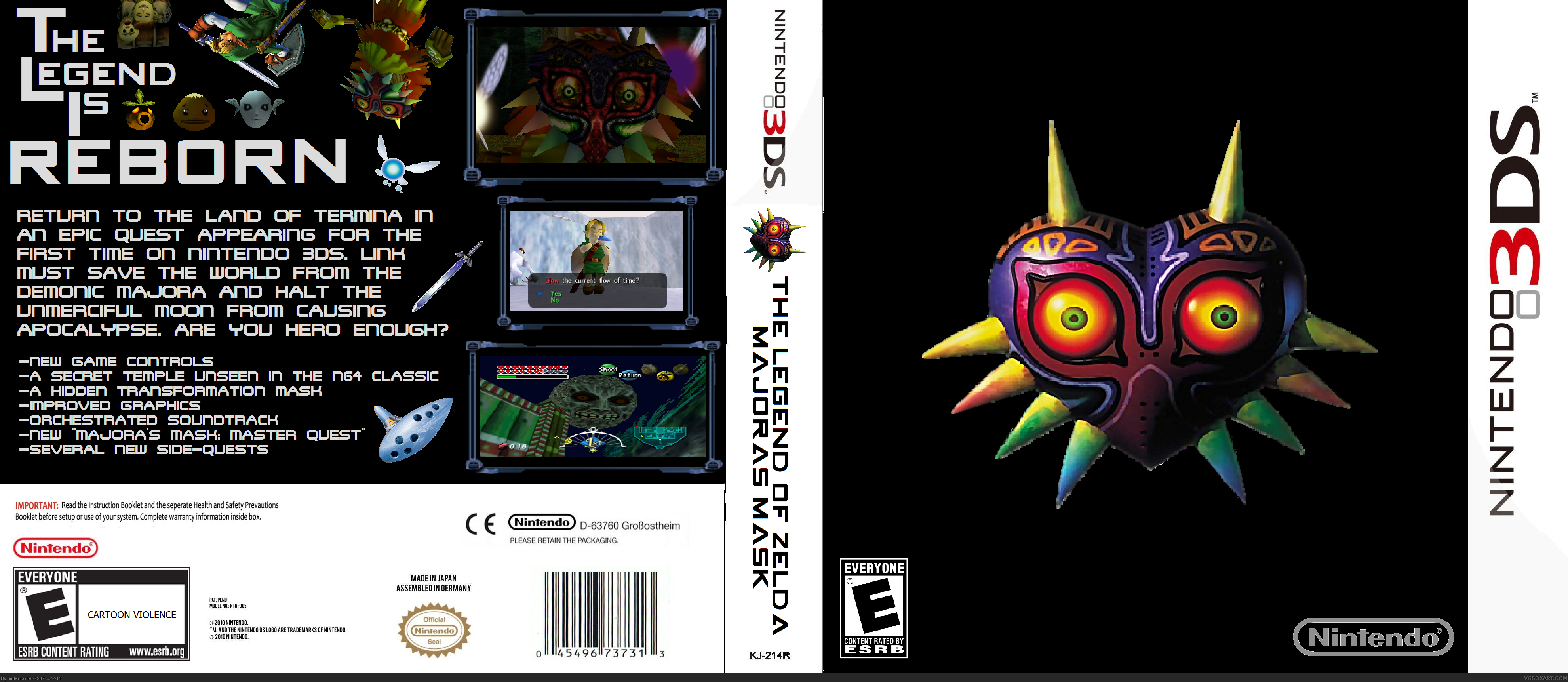 The Legend of Zelda Majora's Mask box cover