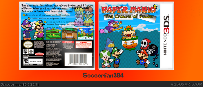 Paper Mario: The Crowns of Power box art cover