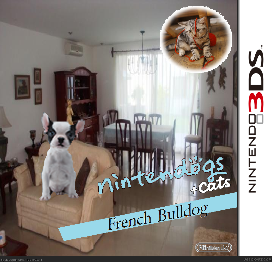 Nintendogs + Cats French bulldg box cover