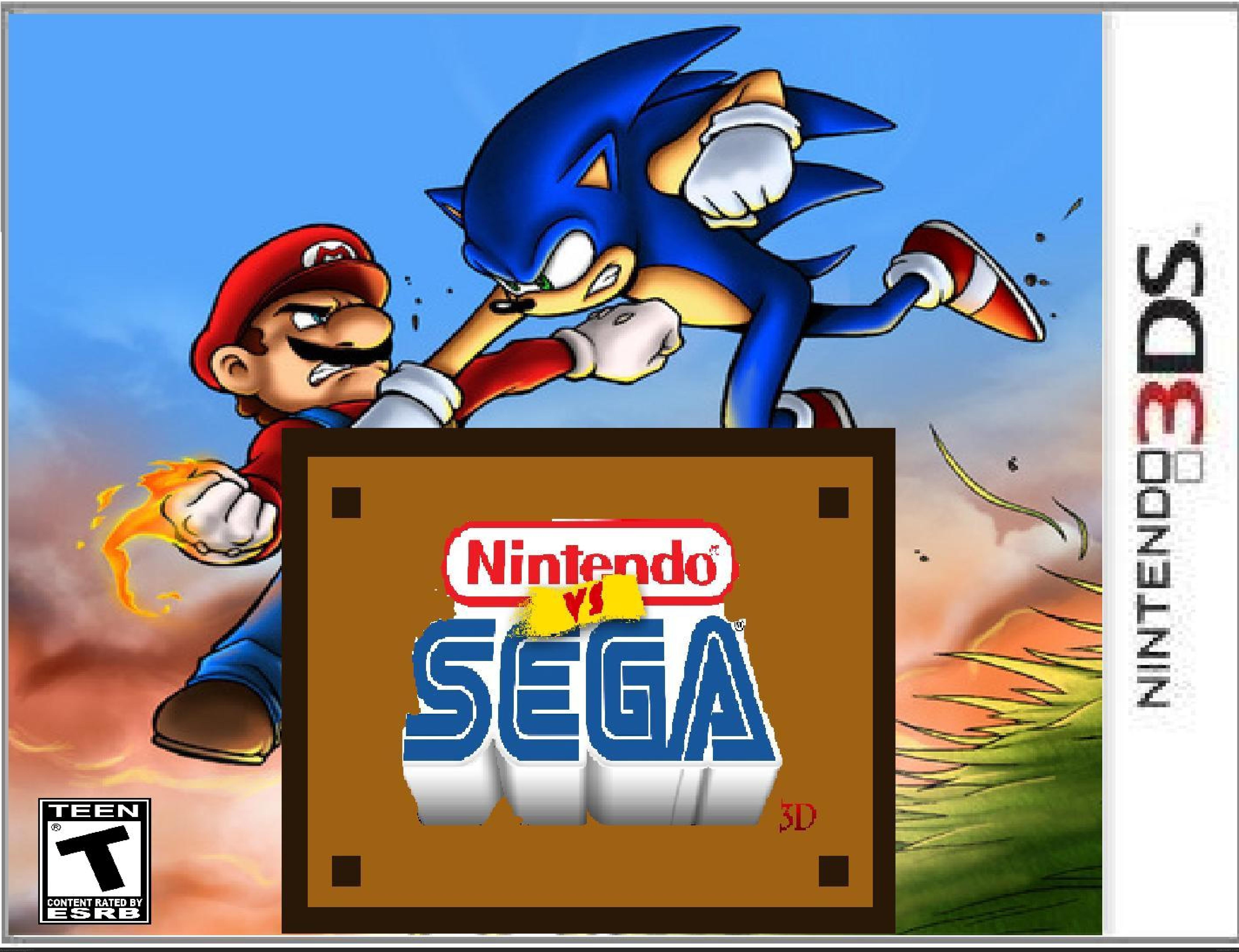 Nintendo vs. Sega 3D box cover