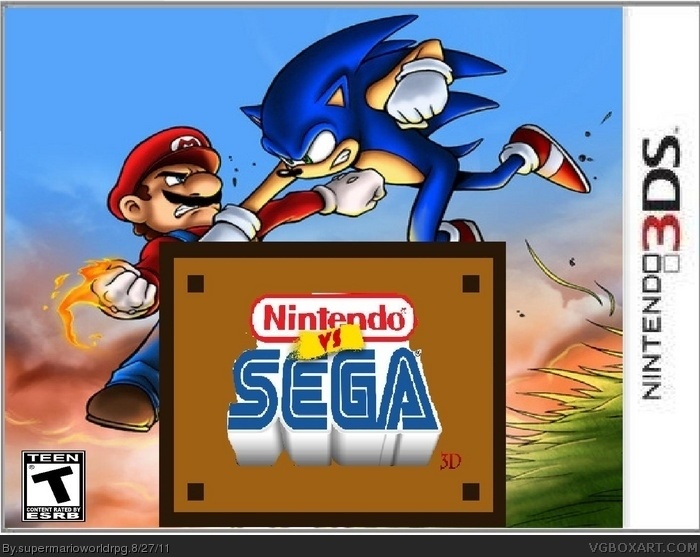 Nintendo vs. Sega 3D box art cover