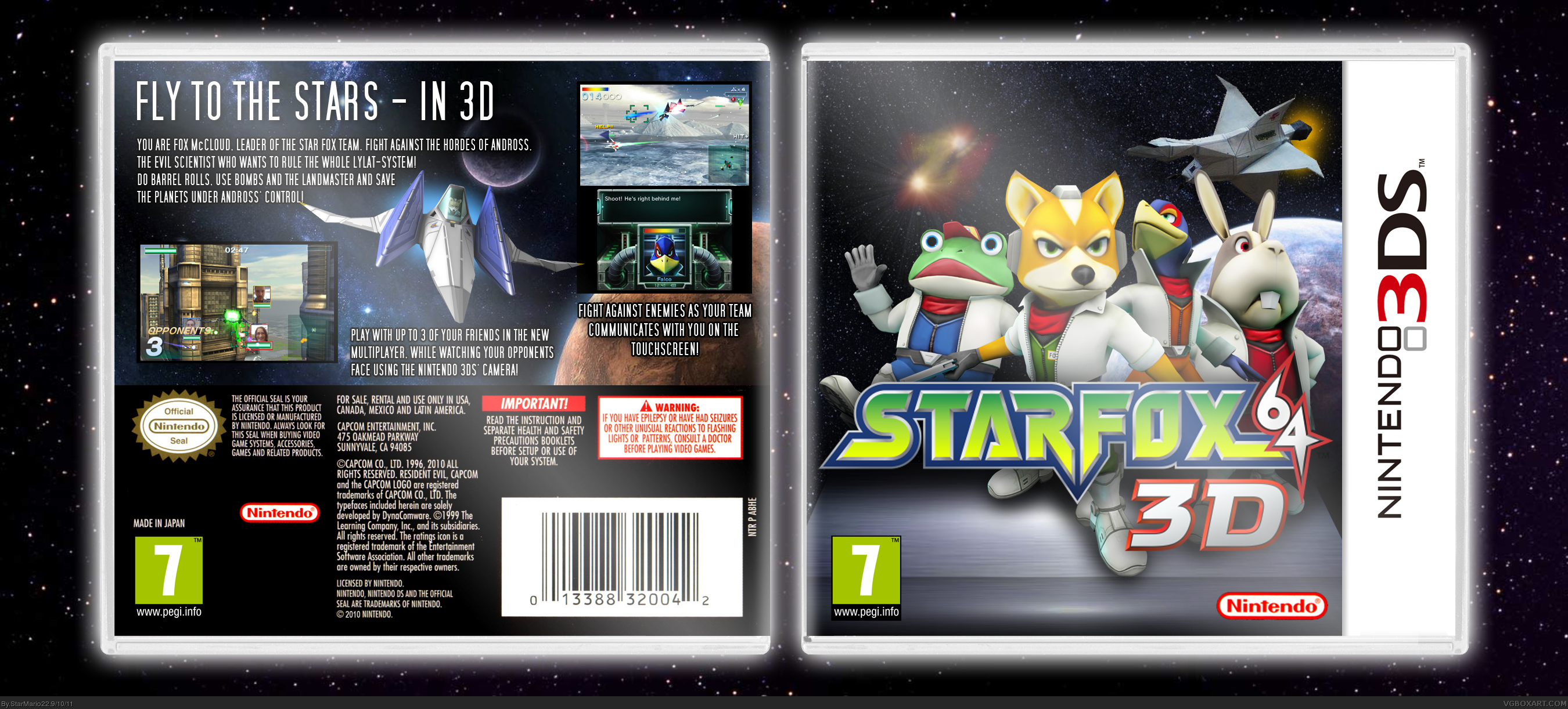 star fox 64 box