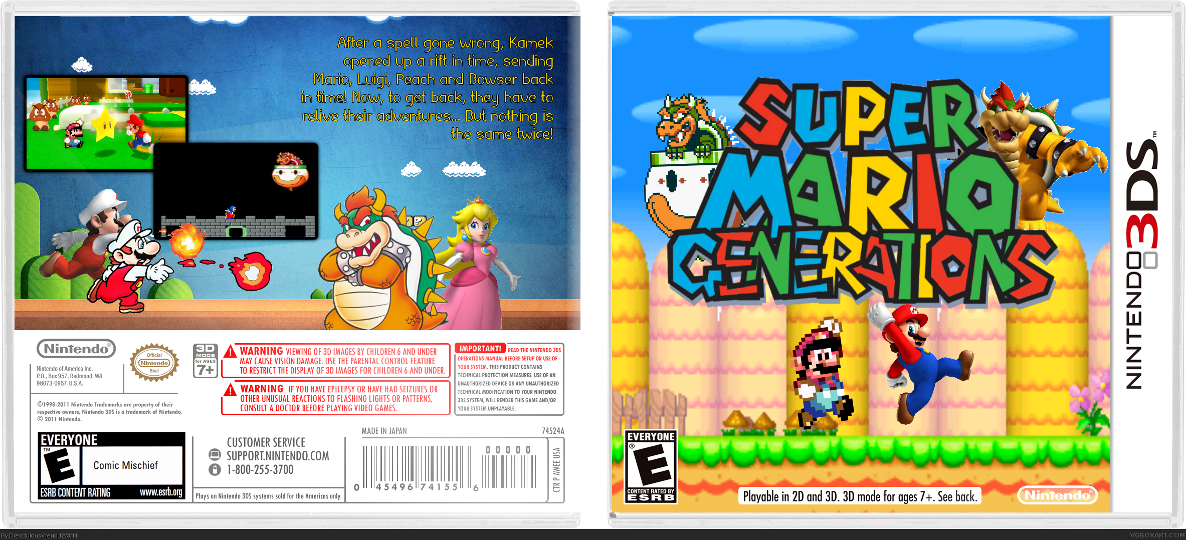 Super Mario Generations box cover