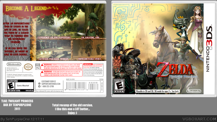 The Legend of Zelda: Twilight Princess box art cover