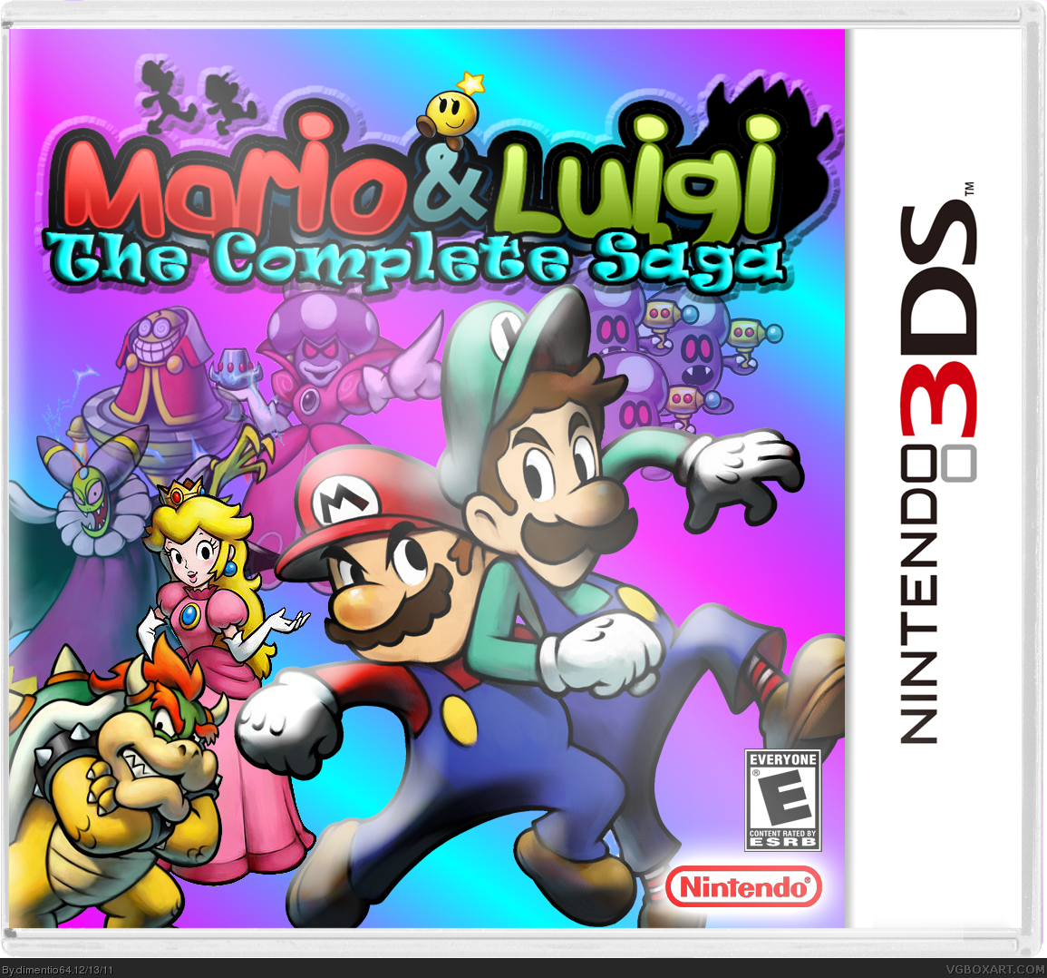 Viewing full size Mario & Luigi: The Complete Saga box cover