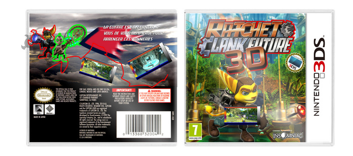 Ratchet and Clank 3D box art cover