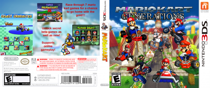 Mario Kart Generations box art cover