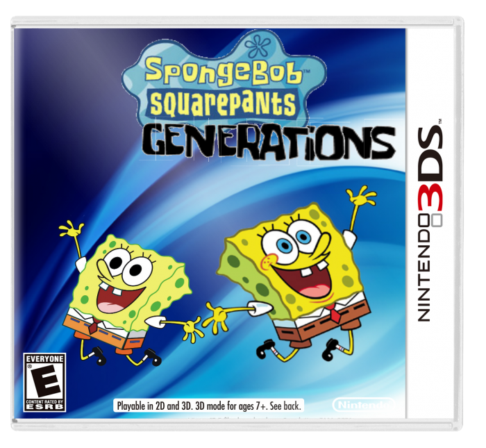 Spongebob Nintendo 3DS Box Art Cover by