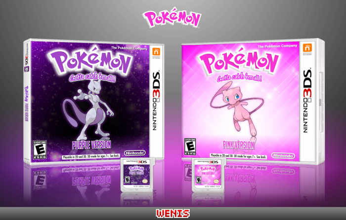 Pokemon Pink and Purple box art cover