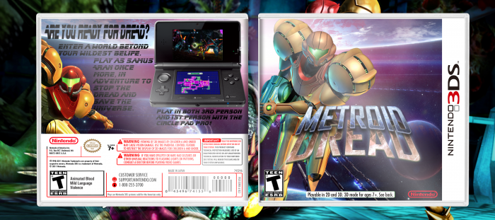 Metroid: Dread box art cover