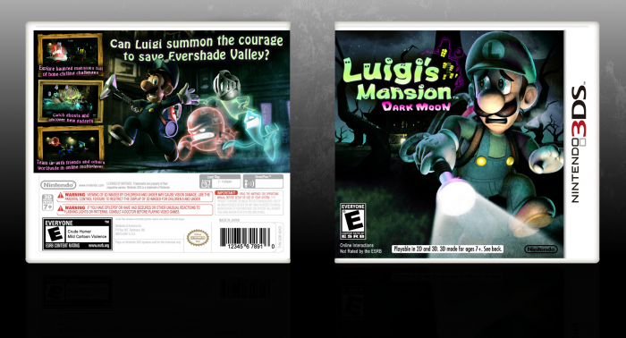 Luigi's Mansion 2 3DS Bundle Nintendo 3DS Box Art Cover by Martiniii332