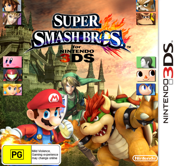 Viewing Full Size Super Smash Bros. For 3DS Box Cover