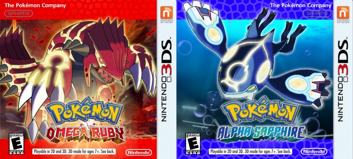 Pokemon Omega Ruby and Alpha Sapphire Boxart box art cover