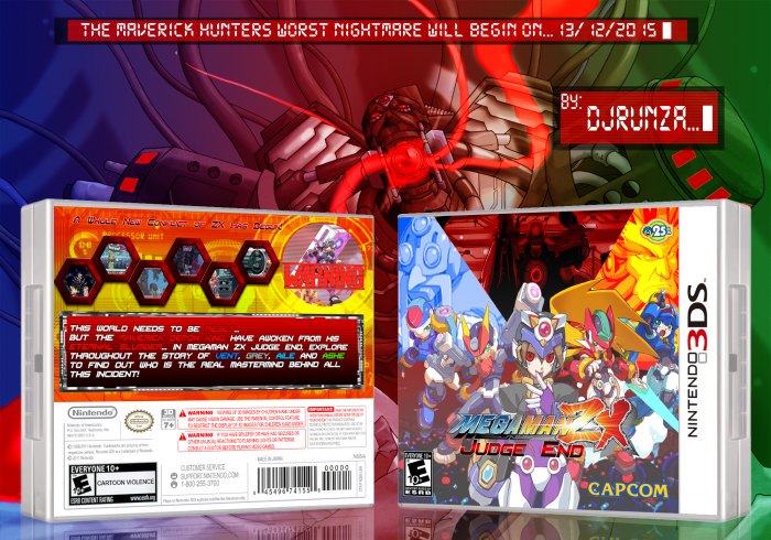 Megaman ZX Judge End Nintendo 3DS Box Art Cover by djrunza