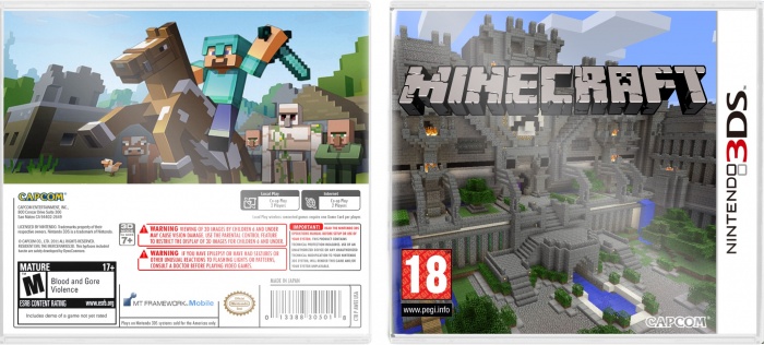Minecraft Nintendo 3DS box art cover