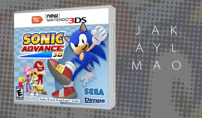 Sonic Advance 3D box art cover