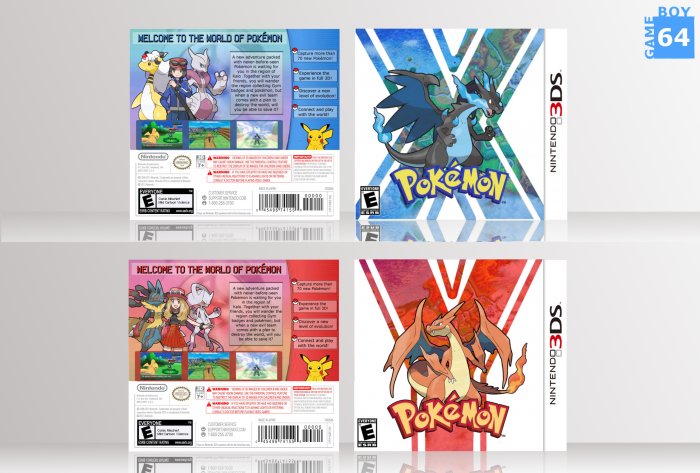 pokemon x 3ds cover